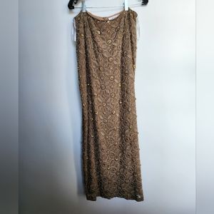 Beaded, formal long skirt size 14 Chetta B